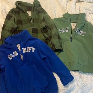 Old Navy quarter zip fleeces 3T